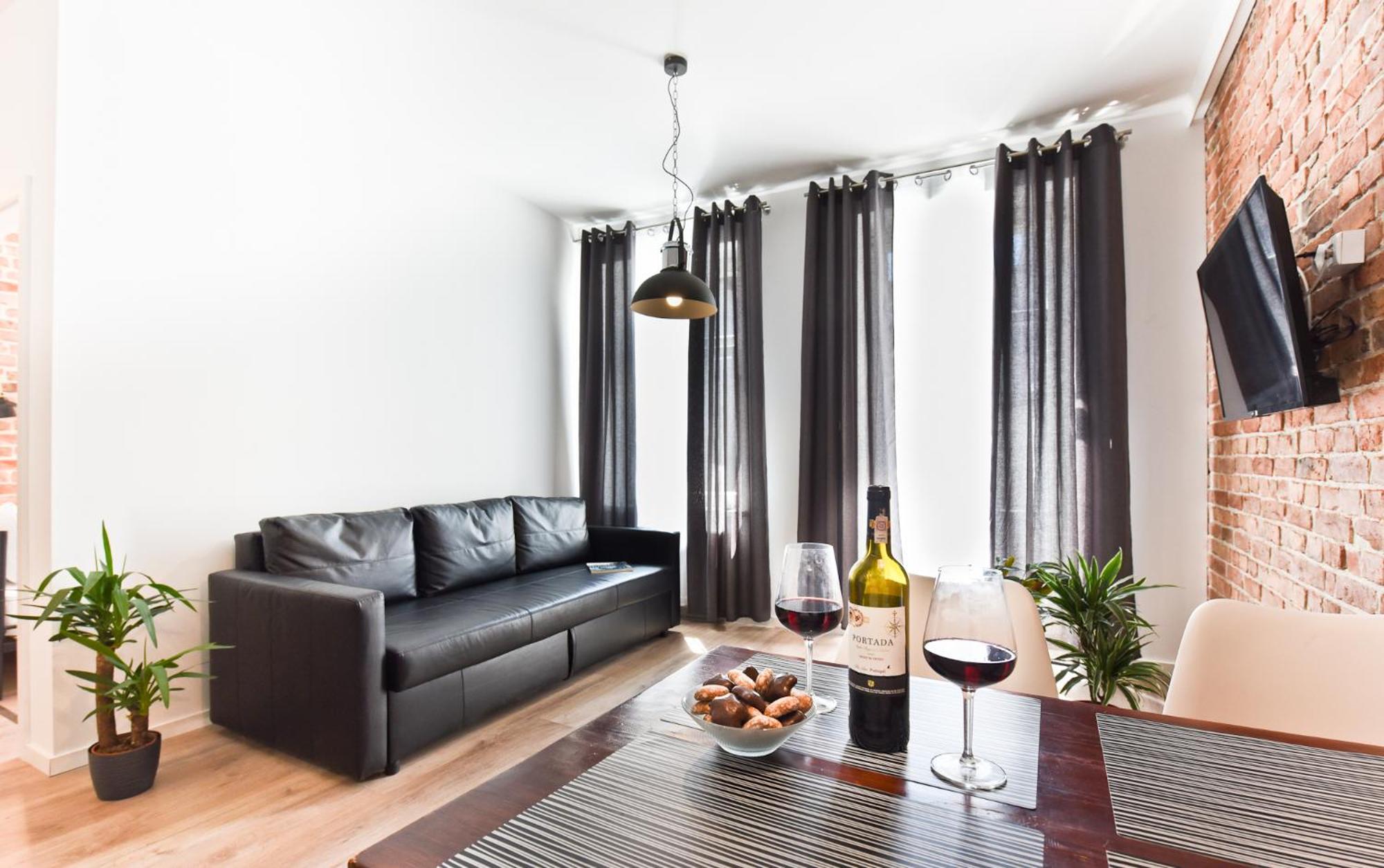 Green Garden Apartment Torun Bagian luar foto